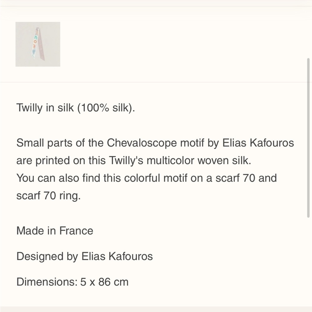 Host pick💕Hermes Chevaloscope Pointille Twilly - Perfect gift 🎁 - Picture 5 of 10